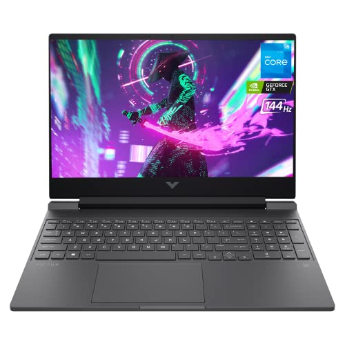 HP Victus Gaming Laptop, 15.6' FHD 144 Hz Display, 12th Gen Intel Core i5-12450H, GeForce GTX 1650...