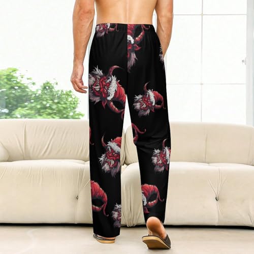 Merry Krampus Soft Pajama Pants Casual Lounge Pants Joggers Pj Bottoms with Pockets for Men Women2