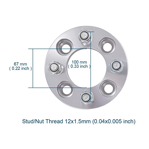 Adaptateur d'entretoise de roue hubcentric 4x100 pour élargissement de voie