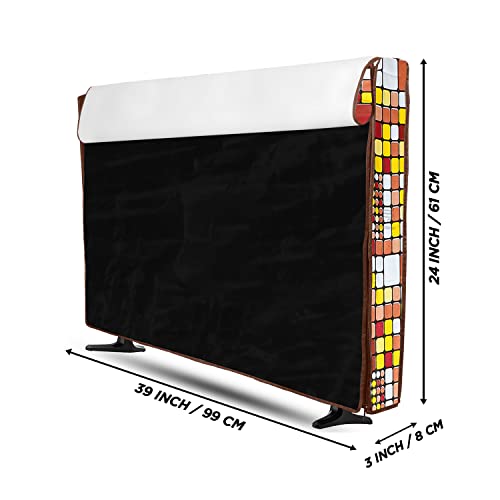 Image of Transparent LCD /LED T.V Protector Cover with Zipper Enclosure for 42 Inch Suitable for All Major Brand & Model (Color-Brown, Size-39x3x24 Inches)