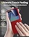 Cresee Case for Samsung Galaxy Z Flip 7 (2025) with Built-in Cover Screen Protector, Thin Hard Matte Polycarbonate Phone Case for Galaxy Z Flip7 - Red