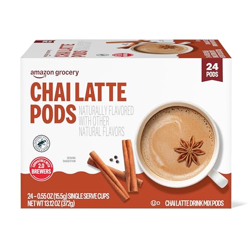 Amazon Brand - Happy Belly Tea Pods Compatible with 2.0 K-Cup Brewers, Chai Latte, 24 Count (Previously Solimo) - image 6