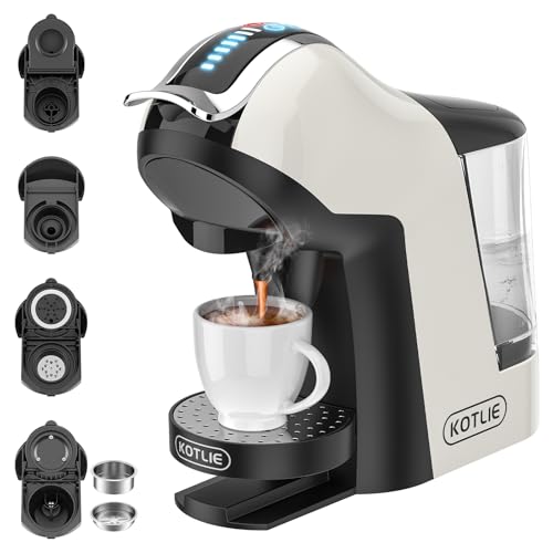 Máquina de café expreso multicápsula 5 en 1 para cápsulas Dolce Gusto/Nespresso/LOR/MIO y café molido/ESE EM-308A