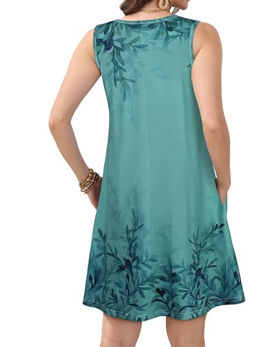 Image of JOLIGAL Womens Summer Dresses Casual Sleeveless Tshirt Sundress Beach Cover Up with Pockets Loose Tank Dress 2026