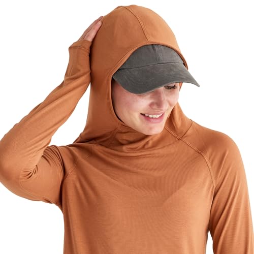 Free Fly Women's Shade Hoodie - UPF 50+ Sun Protection Clothing, Sun Shirt with Hood, Bamboo Viscose Long Sleeve for Women3