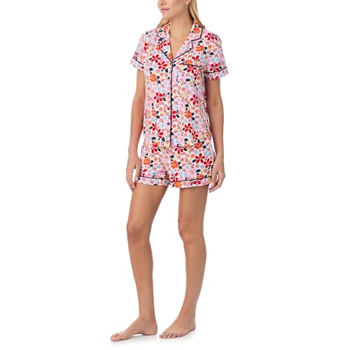 Image of kate spade new york Short Sleeve Knit Shorty Pj Set