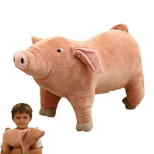 Xiyocadt Niedliches Schwein Kuscheltier Rosa Schwein Kuscheltier Weiche Spielzeugpuppe Kissen Geschenke für Mädchen und Junge (25cm)