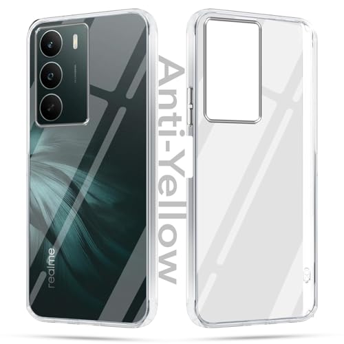 Image of Jkobi Lifetime Anti-Yellow Clear Back Cover Case for Realme C75 5G (Sleek Hard Crystal | Shockproof and Camera Protection)
