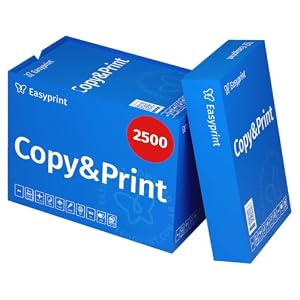 Easyprint Druckerpapier Kopierpapier 2500 Blatt 5 x 500 A4 Premium Hochweiß CIE 160 PEFC zertifiziert