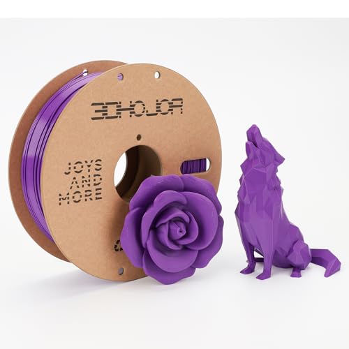 Image of 3DHoJor PLA+ Filament 1.75mm, 3D Printer Filament PLA Plus, Cardboard Spool 3D Printing Filament, Dimensional Accuracy + /- 0.03 mm, Purple, 1kg