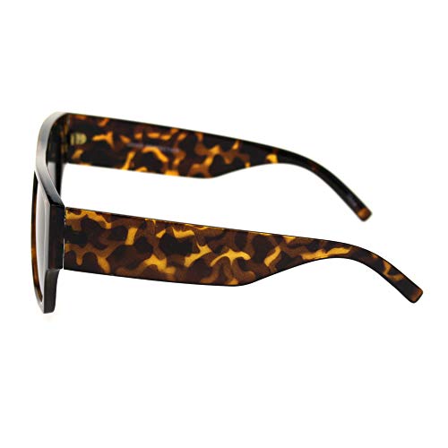 Mens Thick Arm Flat Top Gangster Mob Plastic Sunglasses4