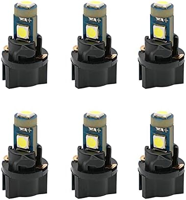 Nanpoku 74 T5 LED Bulb with Twist Socket PC74 LED Bulb Canbus Error Free for Auto Car Dashboard Dash Instrument Panel Gauge Cluster Indicator Lights Lamp(White)