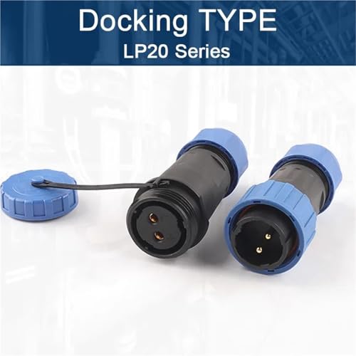 Conector de aviación LP/SP20 de 2 pines para iluminación exterior 2