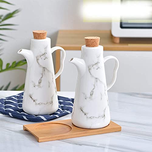 WDCDYQDH Ölspenderflasche, Keramik-Tisch-Olivenölspenderflasche - Sojasaucen- oder Essig-Menage mit Ausgießer, Dose 6 WDCDYQDH Ölspenderflasche, Keramik-Tisch-Olivenölspenderflasche - Sojasaucen- oder Essig-Menage mit Ausgießer, Dose