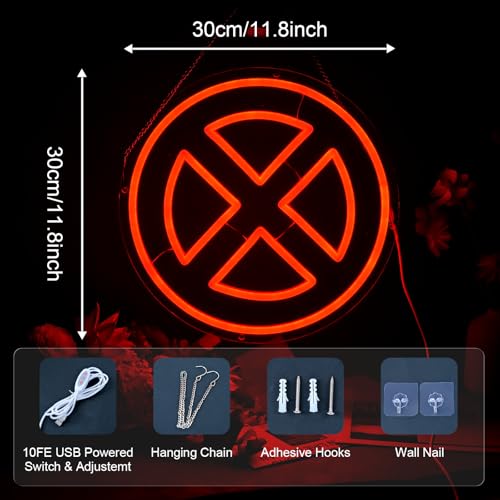 Image of Personalized Neon Signs for Wall Decoration, USB Dimmable Gaming LED Neon Lights for Gamer Room Bedroom Man Cave, Boys Kids Birthday Gift