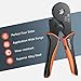 Wire Ferrule Crimping Tool, Preciva AWG28-5 (0.08-16mm²) Square Jaw Wire Crimping Pliers Self-Adjustable Ratchet Ferrule Terminals Crimper Tool