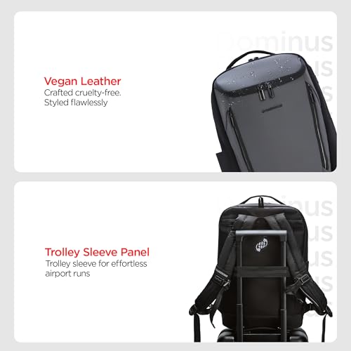 Image of HARISSONS Dominus Business Laptop Backpack | 35L | Fits 15.6 inch Laptop | 1000D PU-Coated Polyester | Work, Travel & Commute | USB Charging & Rain Cover