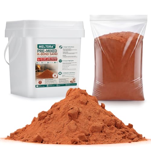 MELTORA 6.5 lb Oil-Bonded K-Bond Pre-Mixed Casting Sand Fine 400 Mesh Foundry Supply for Jewelry Crafting DIY Metal Molding Small Flask Pour Petrobond Alternative for Silver Aluminum Brass Bronze