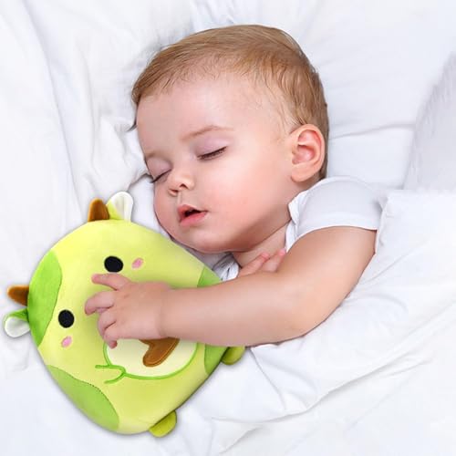 Kuscheltier Plüsch Spielzeug, Kühe Plüschtier Puppen, Kissen Stofftier Plüschtiere, Cartoon Plush Doll Süße Kuscheltiere Kawaii Deko Kuh Plüsch Kissen Spielzeug Geschenk für Kinder - 20CM