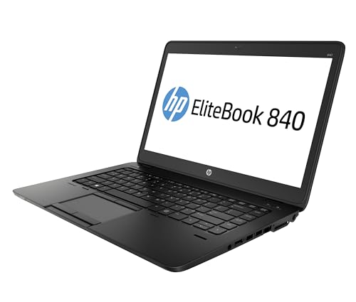 Image of (Refurbished) HP EliteBook 840 G2 5th Gen Intel Core i5 Thin & Light HD Laptop (8 GB RAM /128 GB SSD /14 inch (35.6 cm) /Windows 10 Pro /MS Office /WiFi /Bluetooth /Webcam /Integrated Graphics)