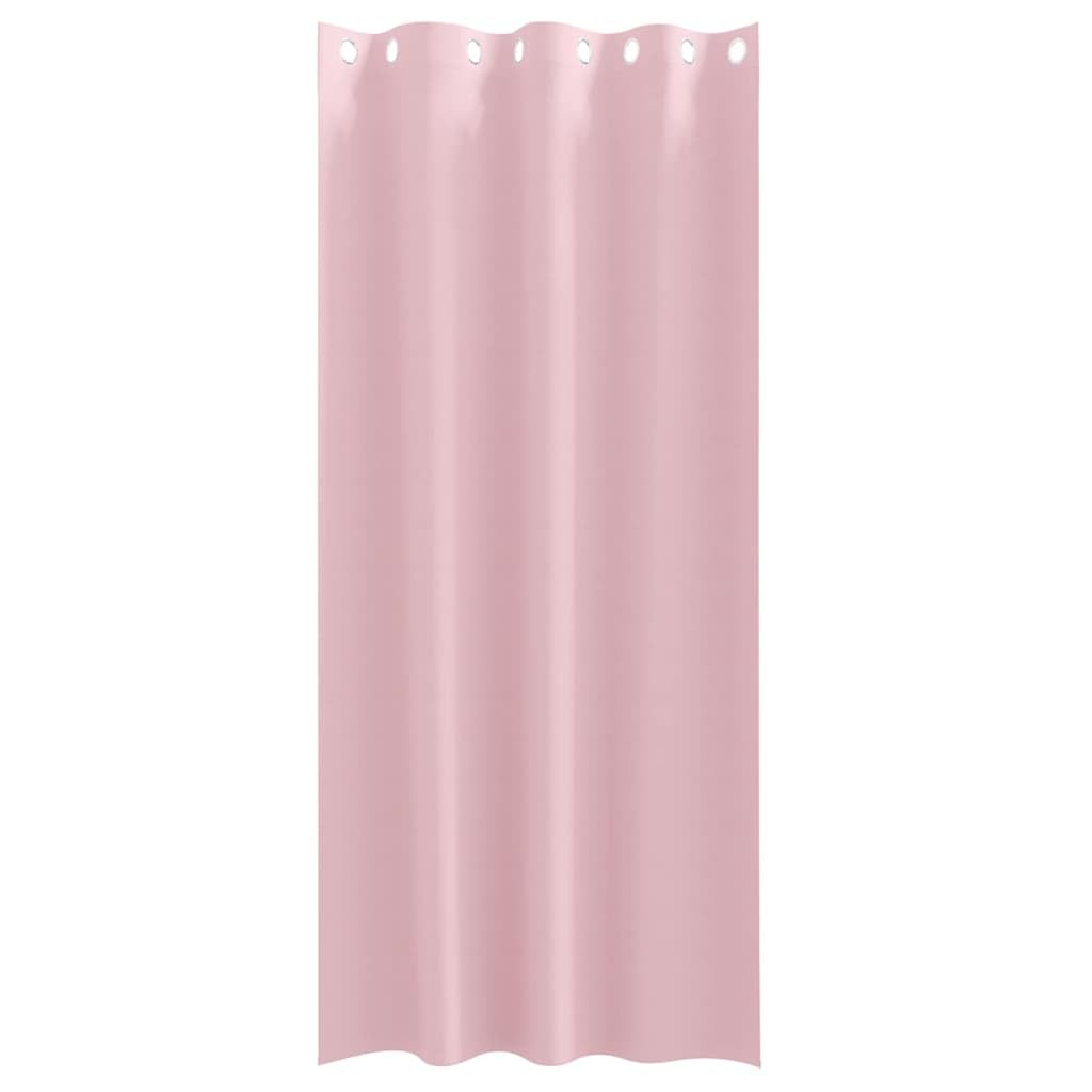 Juego de 2 cortinas opacas rosa bebé, 260 x 140 cm, poliéster, aislamiento térmico, reducción de ruido, opacas, para sala de estar, dormitorio