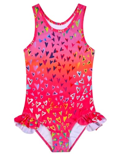 Image of QPANCY Girls Swimsuits Unicorn Bathing Suits Toddler Kids One Piece Swimwear