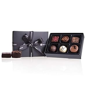 Black L – 6 handgemaakte pralines | Cadeau | Mannen | Vrouwen | Moederdag | Vaderdag | Huwelijk | Vrouw | Man…