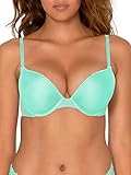 Smart & Sexy Women's Maximum Cleavage Underwire Bra Fashion Colors, Mint Chip (Mesh), 32B