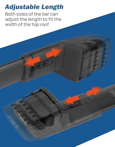 Image of JOYTUTUS Anti-Theft Car Roof Rack Compatible with Chevy Equinox & GMC Terrain 2018-2024 with Side Rails, Aluminum Cross Bar for Rooftop Basket Cargo Carrier Luggage Bicycle Kayak Snowboard Canoe