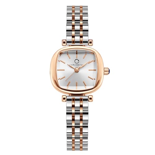 Image of Carlington Diva Series Analog Women Wrist Watches with Stainless Steel Chain Strap | Premium Fashion Watches for Ladies | CT - 106