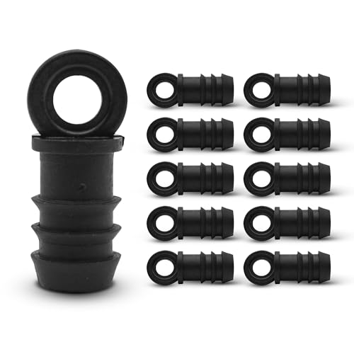 DOJA Barcelona | Bouchons fins Goutte | Lot 10 | Bouchon Tuyau 12mm | Bouchon Arrosage Goutte à Goutte | Raccord Tuyau d'Arrosage Plastique | pour Arrosage...