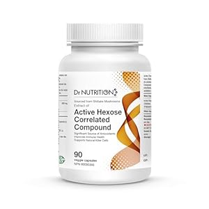 Dr. Nutrition 360 – Extract Of Active Hexose Correlated Compound – Sourced From Shiitake Mushrooms – Improve Immune Health – Source of Antioxidants – 90 Veggie Capsules