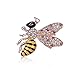 Produktbild kliy Broschen Modische Hummel Kristall Brosche Kostüm Abzeichen Party Schmuck Geschenk Fliegende Biene