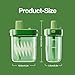 CHAKO LAB Portable Flat Water Bottle (24 OZ,700ml) with straw,BPA Free Tritan,Leak proof,Light weight,For travel,Gym,Fitness,Work,Camping etc,Green
