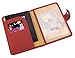 ZOPPEN Passport Holder Women, Passport Cover Travel Wallet Rfid Blocking Passport Wallet Cover Case Travel Essentials Document Organizer, Scarlet Red