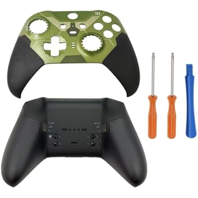 Hzxkqmil Replacement Housing Shell Case for Xbox Elite Controller Series 2 - Limited Edition, Front Cover Faceplate & Bottom Shell with Screwdriver Tools