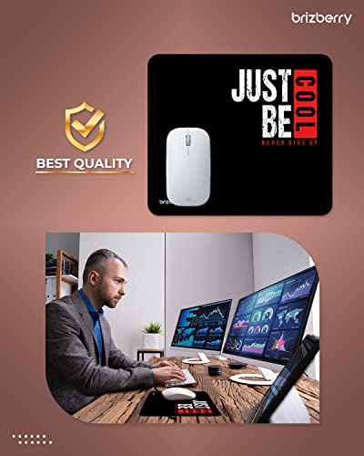 Image of ARTBRIZ Brizberry Mouse Pad, Optimised for Speed and Precision, Premium Anti Skid Rubber Base, for Office Desktop Laptop PC Mac, 240 x 210 x 3 mm (108S - Pack of 2)