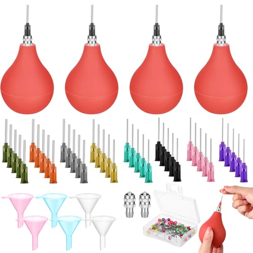 Dandat Keramik-Werkzeug-Set, 4-teilig, zum Aufstecken, Keramikglasur-Applikator, Präzisionsspitzen, Applikator für Töpferflaschen, Glasur, 85 ml, Ton-Werkzeug-Set (braun)
