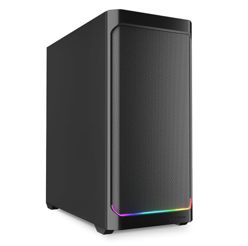 Sharkoon AK4 RGB Strip Black, ATX PC Case