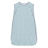 KicKee Pants Print Baby Fluffle Sleeping Bag, Light Fill Sleep Sack, Designed from Viscose from Bamboo for Ultra Comfort (Spring Sky Pussy Willows - 6-18 Months)