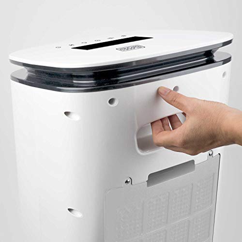 BLACK+DECKER BXAC7E - Climatiseur mobile 65W, télécommande, oscillation, 3 vitesses et modes, réservoir 7L, 2 bacs à glace, Air 234m3/h – Image 6