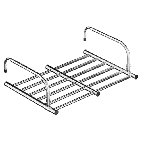Tendedero Extensible, Tendedero Retráctil De Acero Inoxidable, Secadora De Ropa Ajustable Que Ahorra Espacio for Barandilla De Balcón, Radiador, Alféizar De Ventana, Uso Interior Y Exterior(78-138cm)