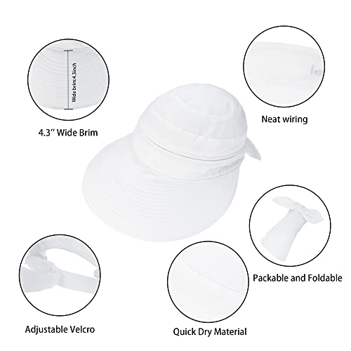 Sombrero de sol con ala ancha para mujer miniatura 3