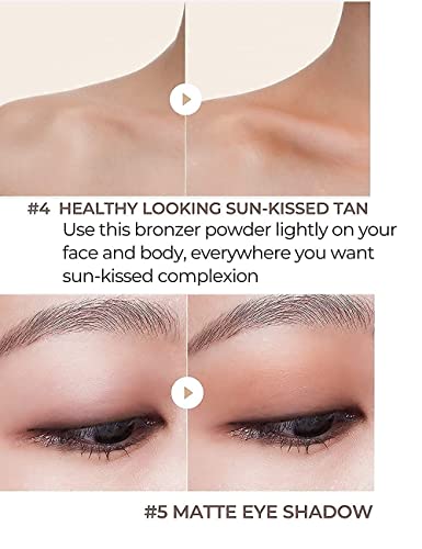 Self Beauty Selfbeauty Silky Matte Bronzer Powder And Contour Powder 0.25Oz + Ultra Fine Highlighter Makeup Powder Luminizer Powder 0.25Oz thumb #6