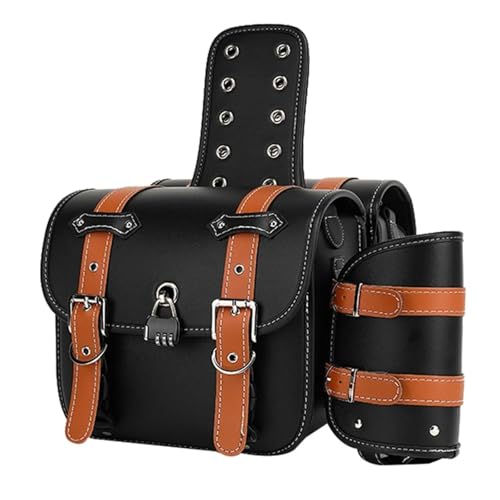 Alforjas laterales moto universales con cerradura y portavasos de sillín