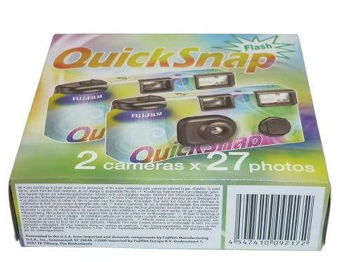 Fujifilm Quicksnap 400 Disposable Camera with Built-in Flash 54 exposures, Contains 2 x Cameras of 27 exposures Each - image 3