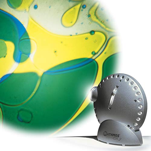 Preisvergleich Produktbild Mathmos Space Projektor in Silber mit Lavalampen Effekt Blau / Gelb