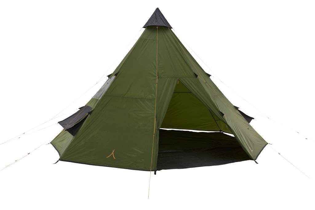 Grand Canyon Black Falls 8 - Tenda rotonda per 8 persone | tenda familiare, tenda per gruppo, tenda a piramide, tipiramide