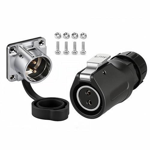 Conector industrial circular impermeable LP20 2 Pin miniatura 1