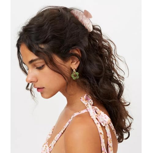 Canitor Marbled Claw Clips Set of 2 (White & Pink) — view 2